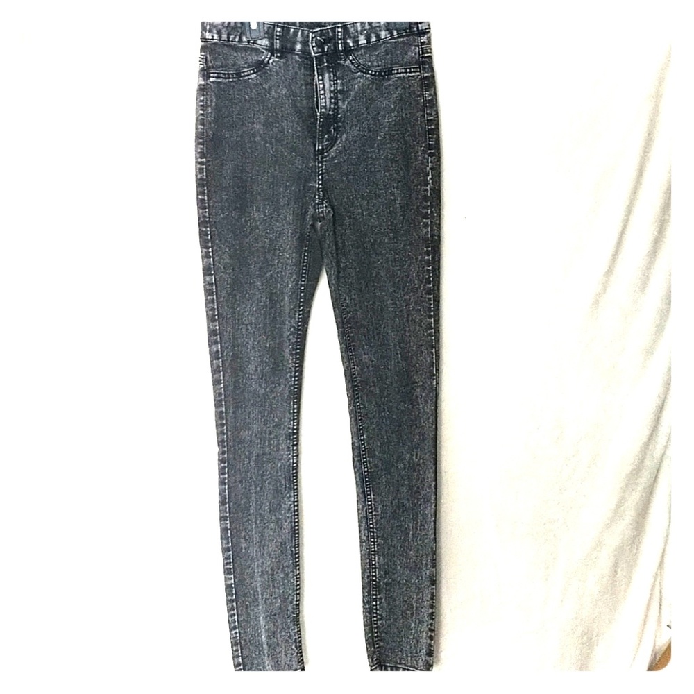 Acid wash black Jeggings